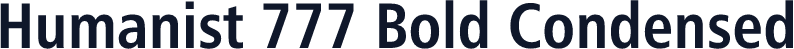 Humanist 777 Bold Condensed