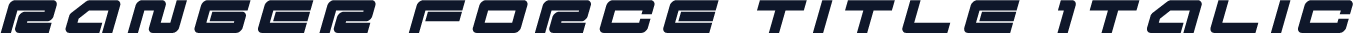 Ranger Force Title Italic