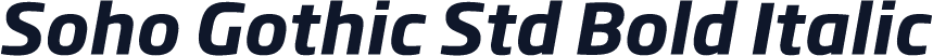 Soho Gothic Std Bold Italic