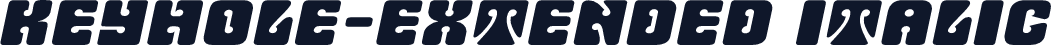 Keyhole-Extended Italic