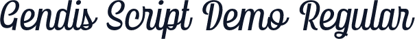 Gendis Script Demo Regular