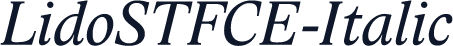 LidoSTFCE-Italic