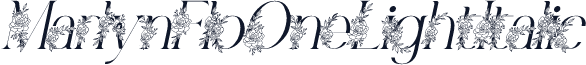 MarlynFloOneLightItalic