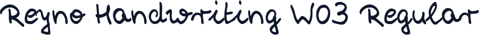 Reyno Handwriting W03 Regular