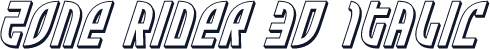 Zone Rider 3D Italic