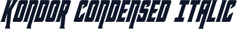 Kondor Condensed Italic