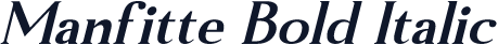 Manfitte Bold Italic