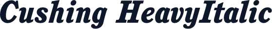 Cushing HeavyItalic
