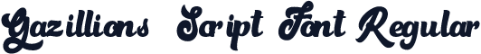 Gazillions Script Font Regular