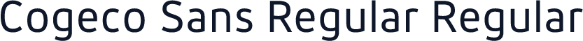 Cogeco Sans Regular Regular