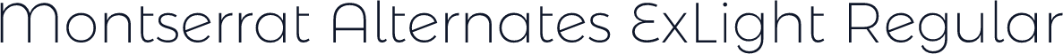 Montserrat Alternates ExLight Regular