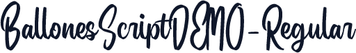 BallonesScriptDEMO-Regular