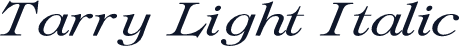 Tarry Light Italic