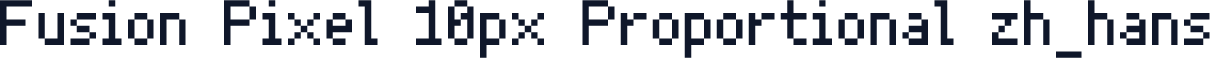 Fusion Pixel 10px Proportional zh_hans