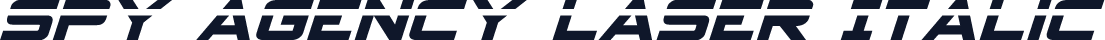 Spy Agency Laser Italic