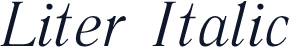 Liter Italic