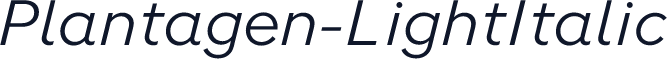 Plantagen-LightItalic