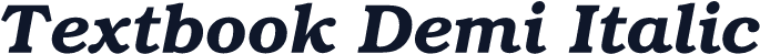 Textbook Demi Italic