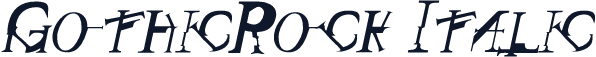 GothicRock Italic