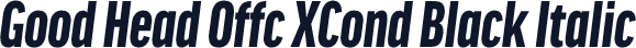 Good Head Offc XCond Black Italic