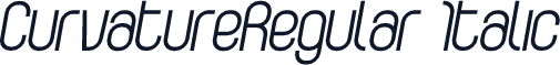 CurvatureRegular Italic