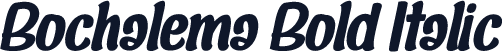 Bochalema Bold Italic