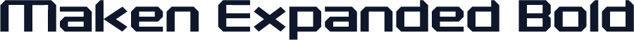 Maken Expanded Bold