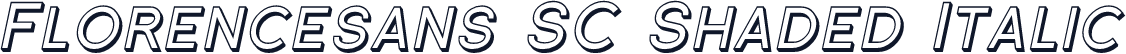 Florencesans SC Shaded Italic