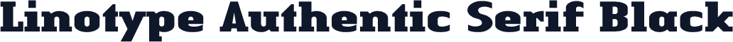 Linotype Authentic Serif Black