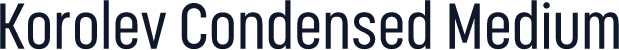Korolev Condensed Medium