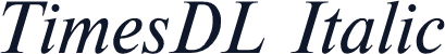TimesDL Italic