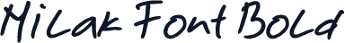 Milak Font Bold