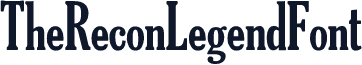 TheReconLegendFont