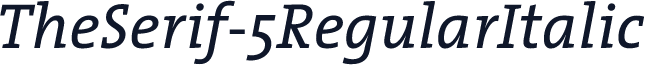 TheSerif-5RegularItalic