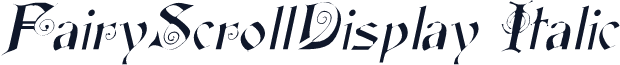 FairyScrollDisplay Italic