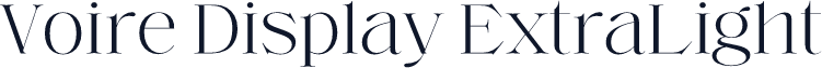 Voire Display ExtraLight