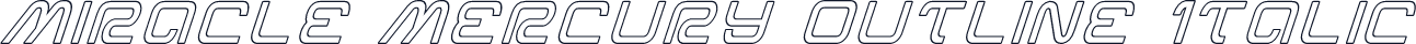 Miracle Mercury Outline Italic