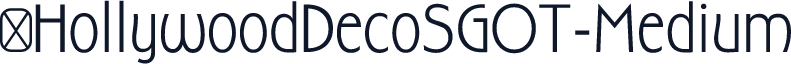 ☞HollywoodDecoSGOT-Medium
