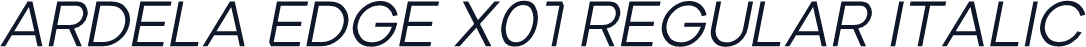 Ardela Edge X01 Regular Italic