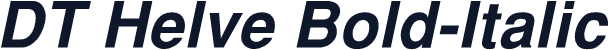 DT Helve Bold-Italic