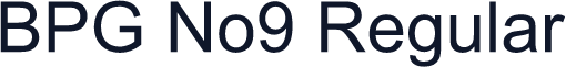 BPG No9 Regular