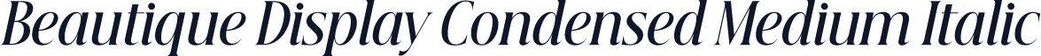 Beautique Display Condensed Medium Italic