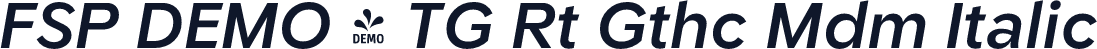 FSP DEMO - TG Rt Gthc Mdm Italic