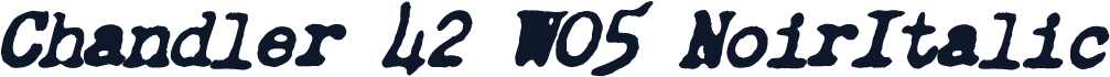 Chandler 42 W05 NoirItalic