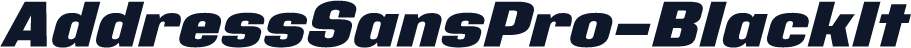 AddressSansPro-BlackIt