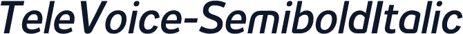 TeleVoice-SemiboldItalic