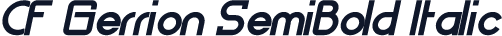 CF Gerrion SemiBold Italic