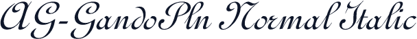 AG-GandoPln Normal Italic