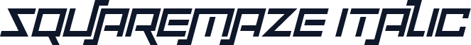 Squaremaze Italic