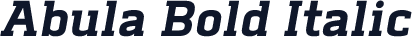 Abula Bold Italic